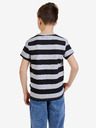 Sam 73 Schwarz-grau gestreiftes T-Shirt für Jungen SAM 73 Stanley