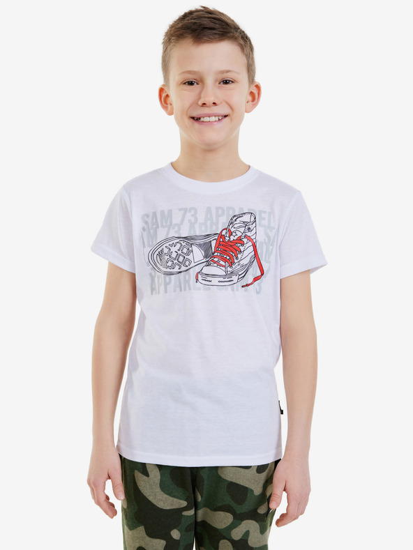 Sam 73 Weißes Jungen-T-Shirt SAM 73 Peter