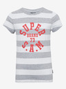 Sam 73 Weiß-grau gestreiftes Kinder-T-Shirt SAM 73 Siobhan
