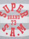 Sam 73 Weiß-grau gestreiftes Kinder-T-Shirt SAM 73 Siobhan