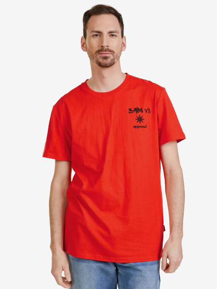 Sam 73 Rotes Herren-T-Shirt SAM 73 Terence
