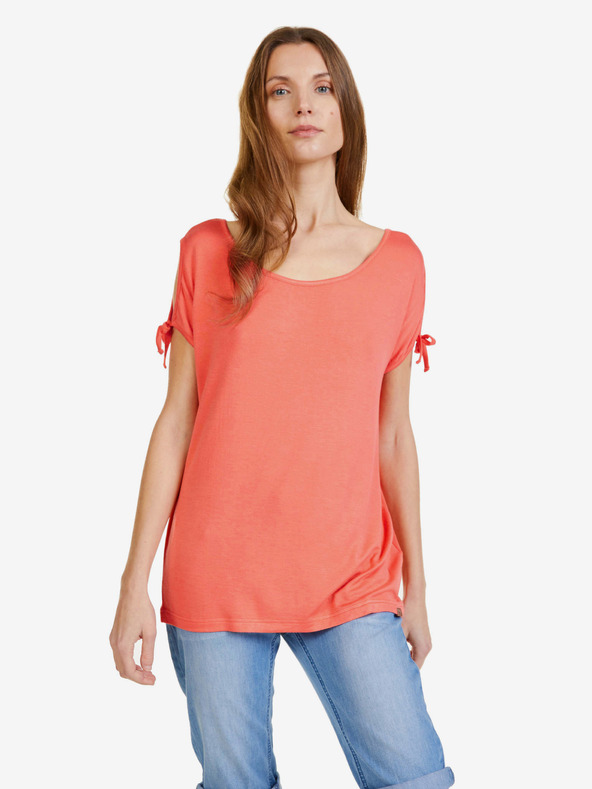 Sam 73 Korallfarbenes Damen-T-Shirt SAM 73 Felicia