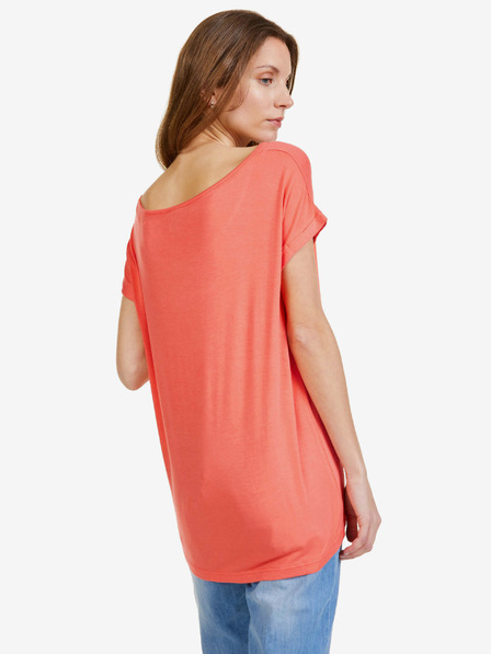 Sam 73 Korallfarbenes Damen-T-Shirt SAM 73 Elvira