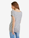 Sam 73 Hellgraues gemustertes Damen-T-Shirt SAM 73 Cindy