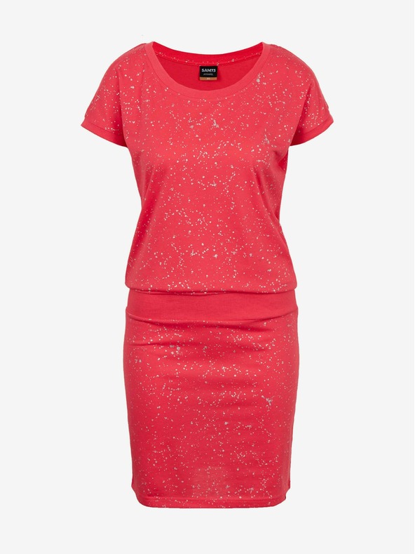 Sam 73 Dunkelrosa gemustertes Damenkleid SAM 73 Nika