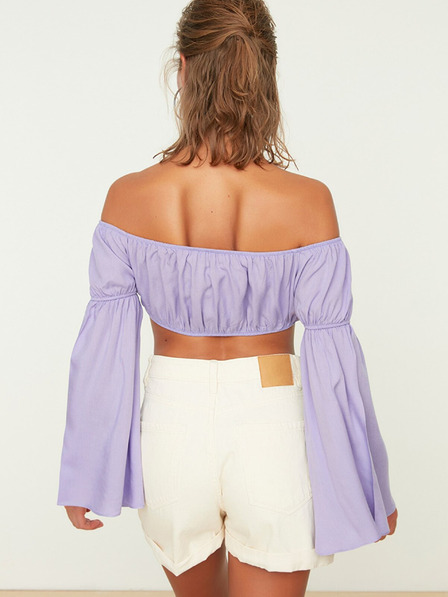 Trendyol Hellviolette kurze Bluse Trendyol