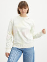 Ragwear Cremefarbenes gemustertes Damen-Sweatshirt Ragwear Delain Ombre