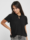 Jacqueline de Yong Schwarz gemusterte Bluse JDY Lima
