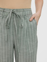 Vero Moda Hellgrün gestreifte Hose mit weitem Bein VERO MODA Serena