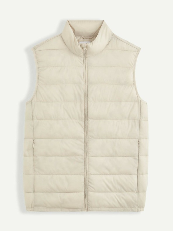 Celio Beige Herren-Steppweste Celio Bulock