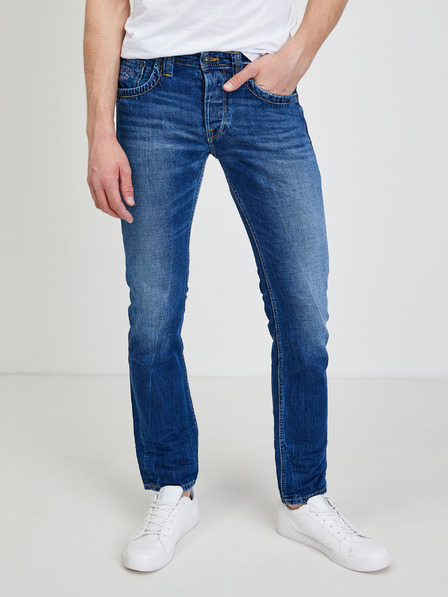 Pepe Jeans Dunkelblaue Herrenjeans mit gerader Passform Pepe Jeans Cash