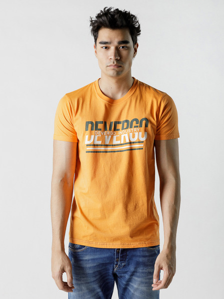 Devergo Senffarbenes Herren-T-Shirt Devergo