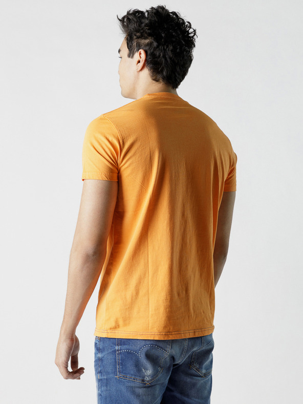 Devergo Senffarbenes Herren-T-Shirt Devergo