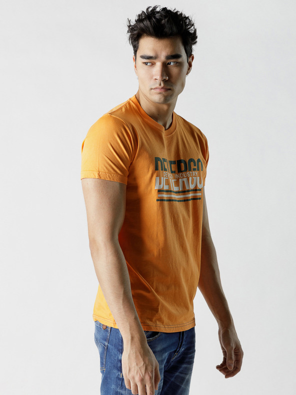 Devergo Senffarbenes Herren-T-Shirt Devergo