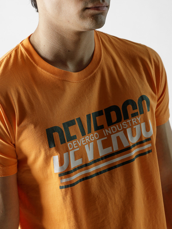 Devergo Senffarbenes Herren-T-Shirt Devergo