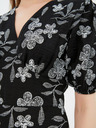 Trendyol Schwarzes Kurzes Kleid mit Blümchenmuster Trendyol