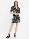Trendyol Schwarzes Kurzes Kleid mit Blümchenmuster Trendyol