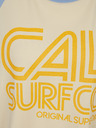 SuperDry Blaues und rosa bedrucktes Superdry Cali Surf Raglan-T-Shirt für Damen