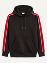 Celio Schwarzer Herren-Kapuzenpullover Celio Vebandit