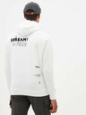Celio Weißer Herren-Kapuzenpullover Celio Taste of fear