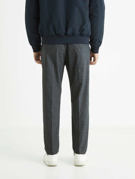 Celio Dunkelgraue Herren Karohose Celio Avocheck
