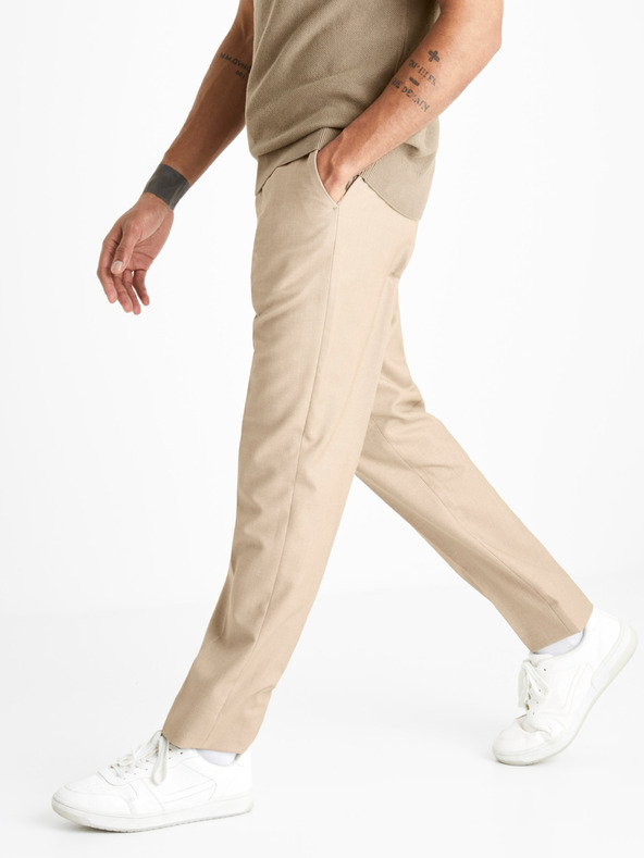 Celio Beige Herrenhose Celio Bodobby
