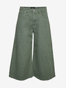 Vero Moda Grüne Cropped-Jeans mit weitem Bein VERO MODA Clive