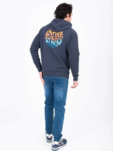Brakeburn Dunkelblauer Herren-Kapuzenpullover Brakeburn
