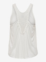 Jacqueline de Yong Weißes Tank-Top mit Spitze JDY Eddie