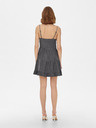 ONLY Dunkelgraues kurzes Kleid mit Riemchen ONLY Ragna