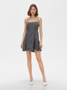 ONLY Dunkelgraues kurzes Kleid mit Riemchen ONLY Ragna