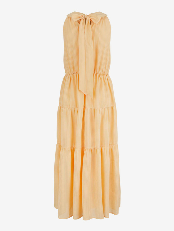 Pieces Orangefarbenes Maxikleid Pieces Valentine