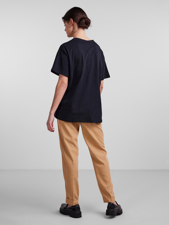 Pieces Schwarzes Oversized-T-Shirt Pieces Rina