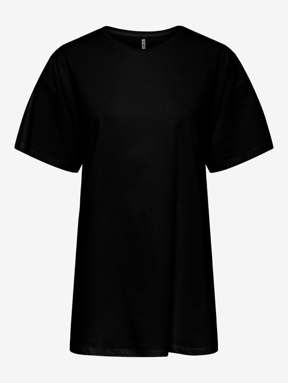 Pieces Schwarzes Oversized-T-Shirt Pieces Rina
