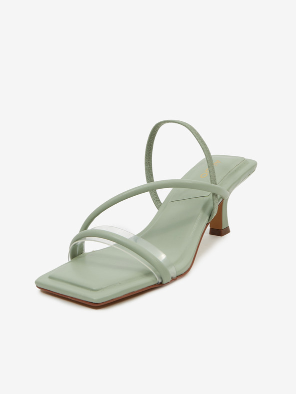 Aldo Hellgrüne Damen-Slipper ALDO Zoebaen mit Absatz