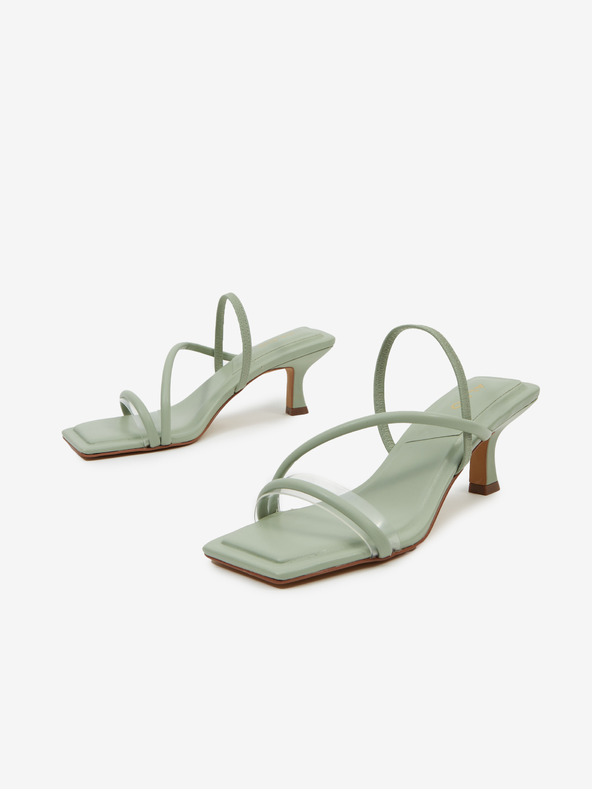 Aldo Hellgrüne Damen-Slipper ALDO Zoebaen mit Absatz