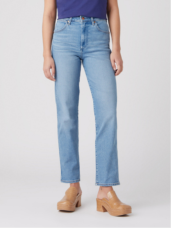 Wrangler Hellblaue Straight Fit Jeans für Damen von Wrangler