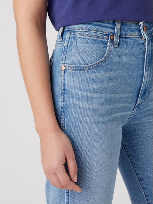 Wrangler Hellblaue Straight Fit Jeans für Damen von Wrangler