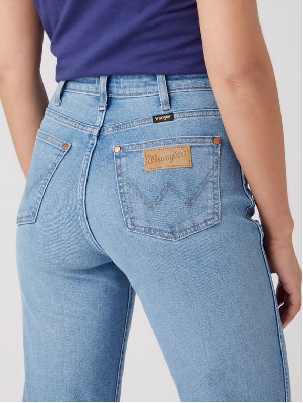 Wrangler Hellblaue Straight Fit Jeans für Damen von Wrangler