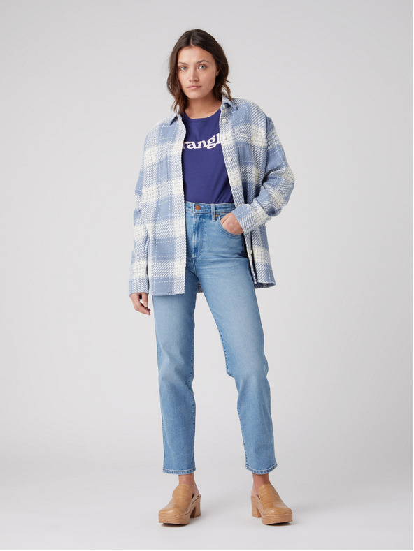 Wrangler Hellblaue Straight Fit Jeans für Damen von Wrangler