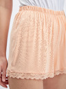Orsay Apricotfarbene Damen-Shorts mit Spitze ORSAY
