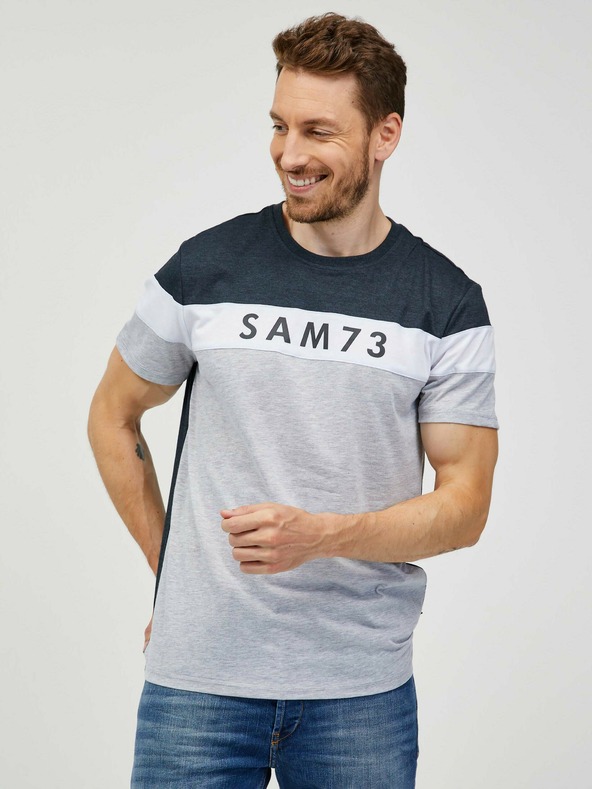 Sam 73 Graues Herren-T-Shirt SAM 73 Kavix