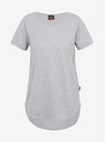Sam 73 Hellgraues gestreiftes Basic-T-Shirt für Damen SAM 73 Asong