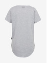 Sam 73 Hellgraues gestreiftes Basic-T-Shirt für Damen SAM 73 Asong