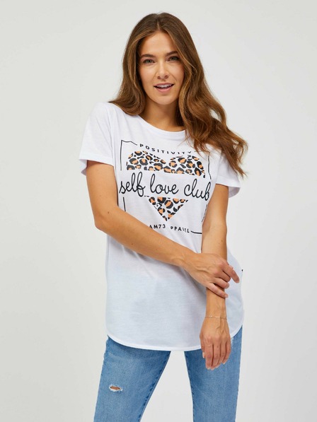 Sam 73 Weißes Damen-T-Shirt SAM 73 Inathi