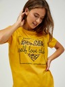 Sam 73 Senfgelbes Damen-T-Shirt SAM 73 Inathi
