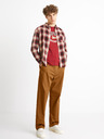 Celio Rotes Herrenhemd Celio Camulto kariert