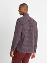 Celio Burgunderfarbenes kariertes Hemd Celio Carolo