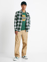 Celio Grau-grün kariertes Flanellhemd für Herren Celio Camulto