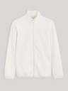 Celio Weißer Herren-Fleece-Kapuzenpullover Celio Cepolaire